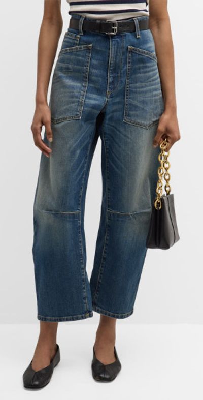 Nili Lotan Shon Cropped Jeans