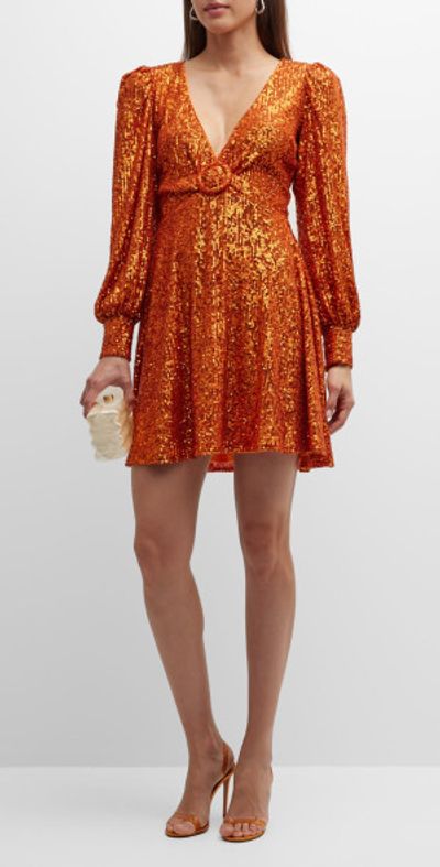 one 33 social sequin dress Sequin Plunge Mini Dress by One33 Social