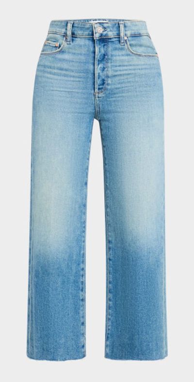 PAIGE Anessa Cropped Raw Hem Jeans