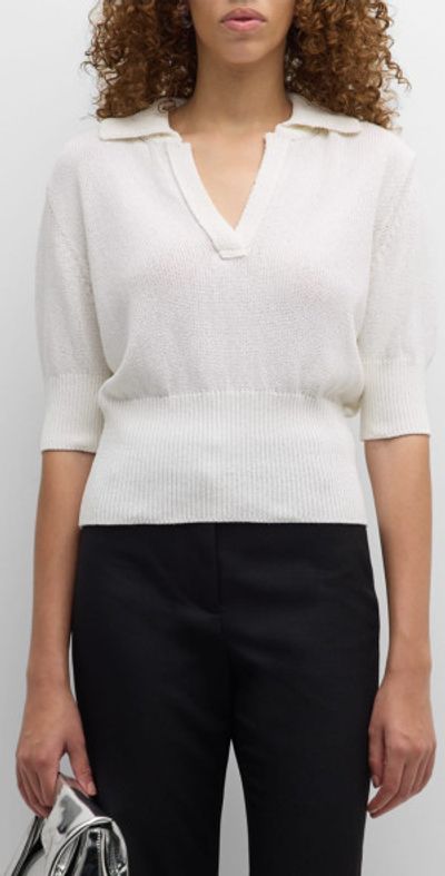 Proenza Schouler Reeve Knit Polo Top