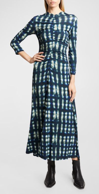 proenza schouler ruched tie-dye midi-dress Proenza Schouler White Label