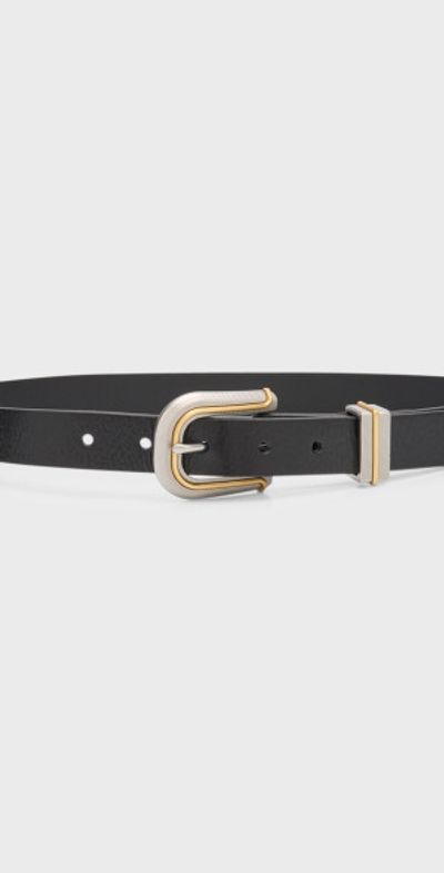 Rag & Bone - Ventura Leather & Nickel Belt display picture 3