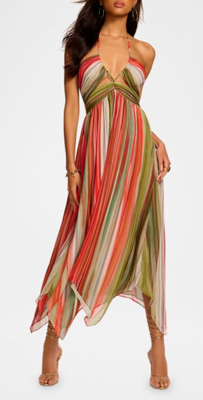Ramy Brook Anaja Halter Midi Dress