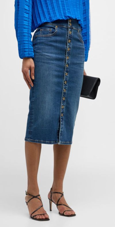 Ramy Brook Karter Denim Midi Skirt