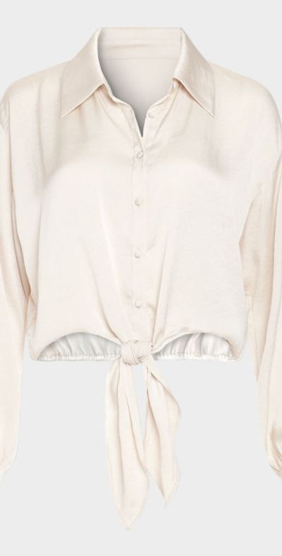 Ramy Brook Luna Tie-Front Blouse