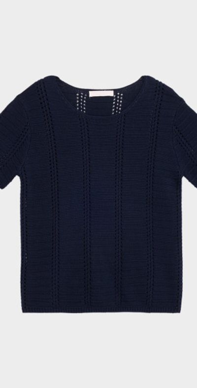 Sablyn Jayden Shrunken Short-Sleeve Knit Top