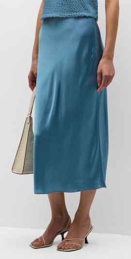 Sablyn Silk Midi Skirt