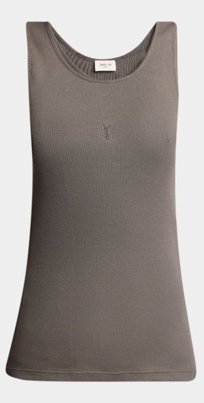 Saint Laurent YSL Embroidered Tank Top