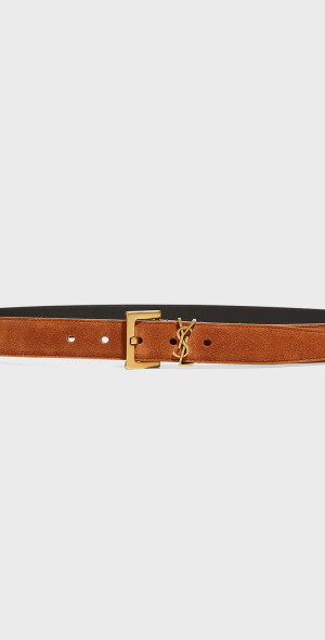saint laurent suede belt