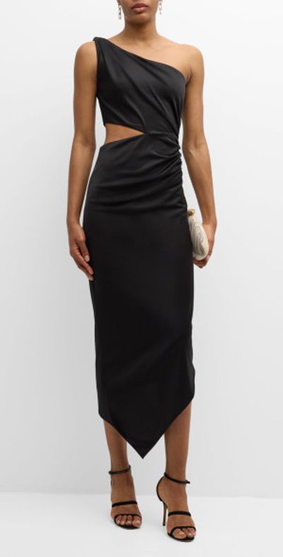 vania midi dress LPA Vania Midi Dress in Black