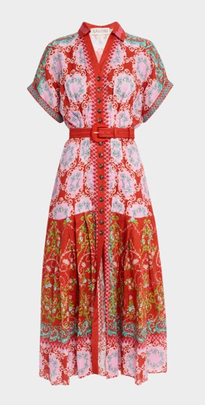 knee length dresses for ladies Striped Linen Long Shirt Dress – DATURA main image 1