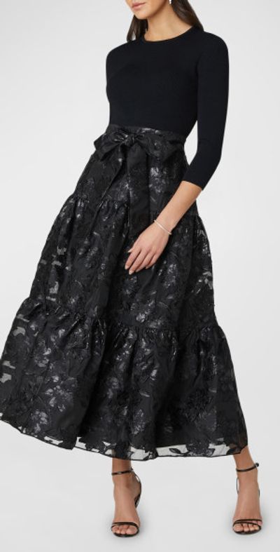 green emerald velvet dress Shoshanna Women's Raven Lace Dress - Orange - Size 4 main image 0