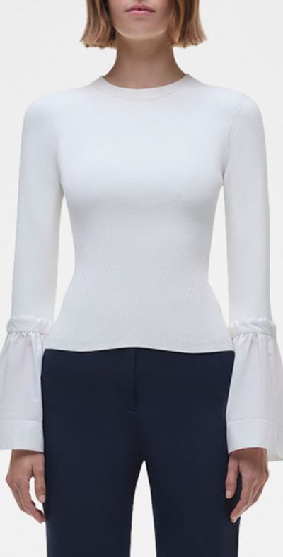 SIMKHAI Agata Long-Sleeve Top