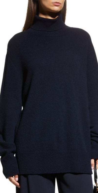 THE ROW Stepny Wool-Cashmere Turtleneck Top