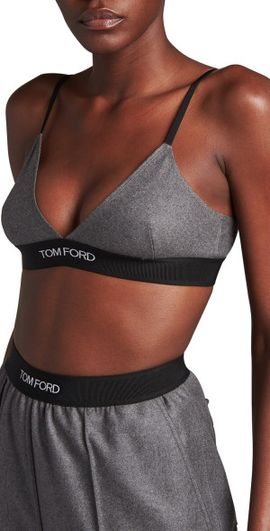 TOM FORD Contrast Logo-Band Bra