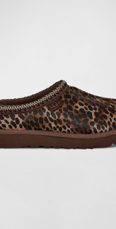 UGG Tasman Leopard Cozy Mule Slippers