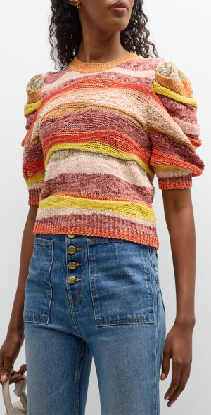 ulla johnson crochet top