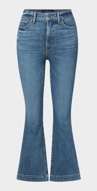 Veronica Beard Carson High-Rise Ankle Flare Jeans