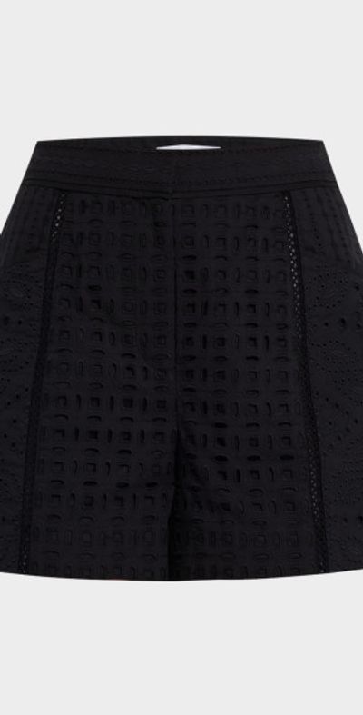 Veronica Beard Fabian Eyelet Shorts