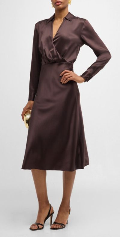 Veronica Beard - Otis Long-Sleeve Midi Dress