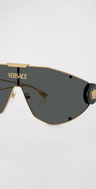 Versace brand new Medusa medallion sunglasses Gianni Versace Black & Pink Tinted Medusa Medallion  main image 4