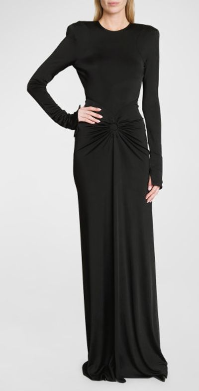 slim fit dress slacks Gathered Waist Midi Dress - Frost