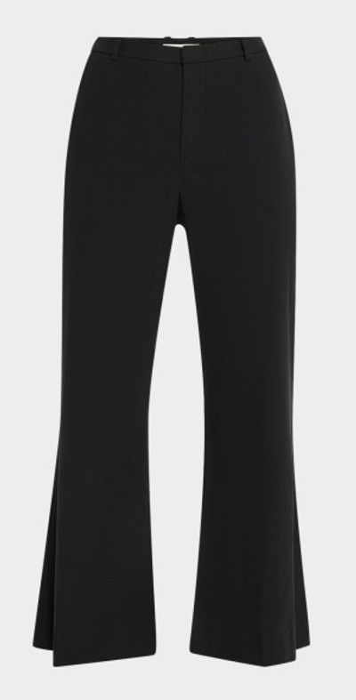 Vince Mid-Rise Cropped Flare Trousers