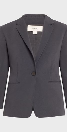 Vince Shrunken Bracelet-Sleeve Blazer