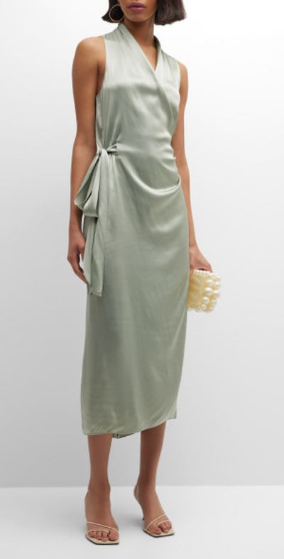halter dresses for women GLS Navy V-Neck Halter Chiffon Long Formal Dress - Bridesmaid Dress