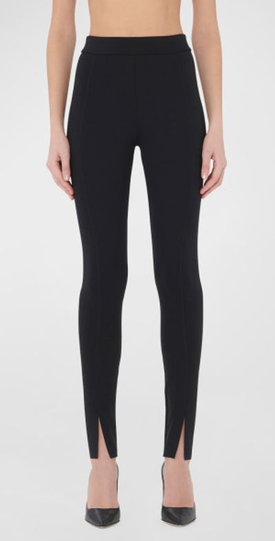 Wolford Grace High-Rise Front-Slit Leggings