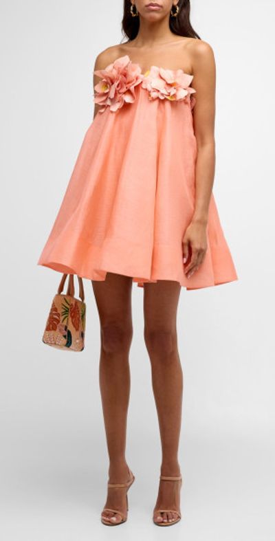 Zimmermann - Natura Strapless Floral Mini Dress