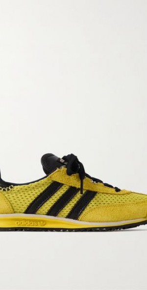 ADIDAS ORIGINALS - + Wales Bonner SL76 leather-trimmed ADIDAS ORIGINALS - + Wales Bonner SL76 leather-trimmed