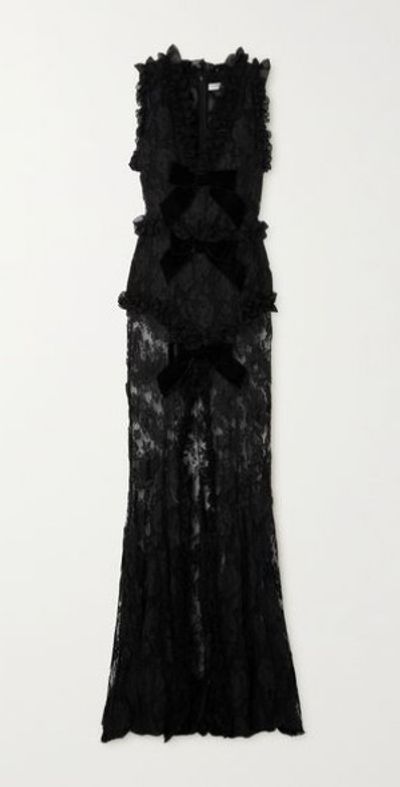 alessandra rich black lace dress Black Crushed Velvet Wrap Dress | Little Black Dress main image 0