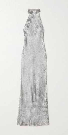 ASHISH Sequined georgette maxi dress