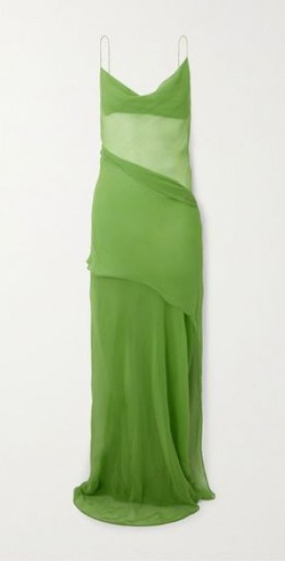 CHRISTOPHER ESBER - Draped layered silk-georgette maxi dress