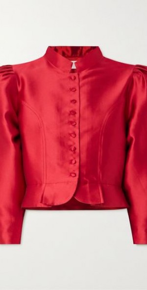 DESTREE - Amoako cropped satin jacket