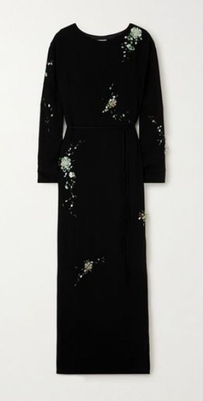 chinese dress ladies Dries Van Noten Mesh-Yoke Maxi Dress – Runway Catalog main image 1