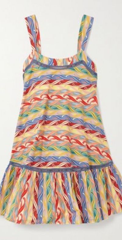 etro embroidered tiered dress Tiered tie-neck floral-print silk-crepon maxi dress - white