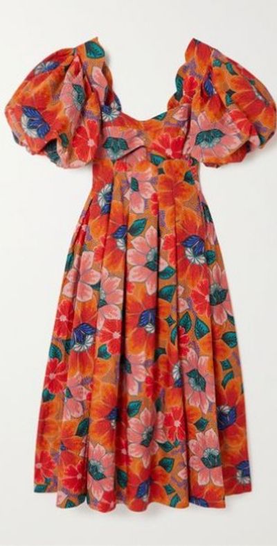 farm rio floral scalloped cotton midi dress anna.b.ui on LTK