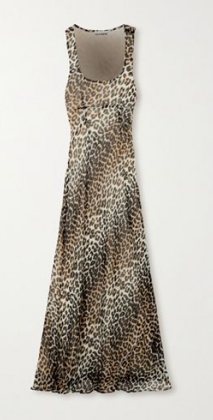 Ganni Leopard Print Maxi Dress Cheap Ganni Leopard Print Maxi Dress Store  Ganni Tiger Print