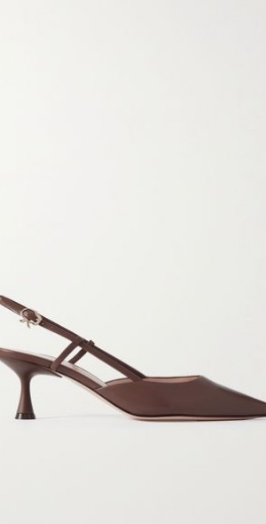 gianvito rossi agata 60 leather slingback pumps