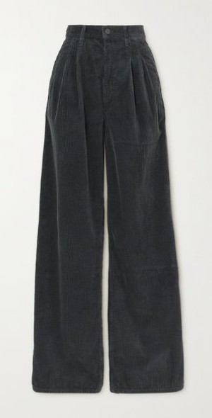GOLDSIGN - The Edgar pleated cotton-corduroy wide-leg pants