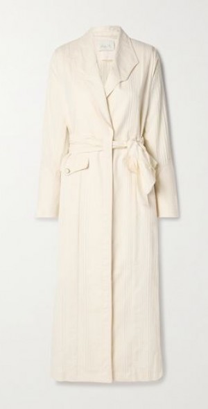 JOHANNA ORTIZ Welcome To The City embroidered cotton trench coat