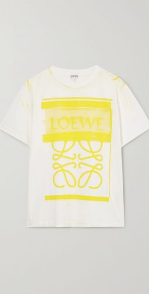 LOEWE - Printed cotton-jersey T-shirt