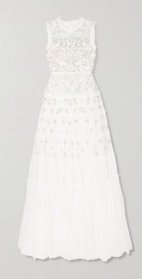 scarlett embellished tulle maxi dress