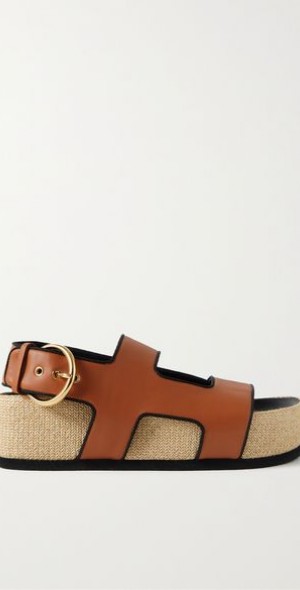 サンダル・ミュール NEOUS Two-Tone Leather Merga Sandals Neous Size 40 EU Sandals
