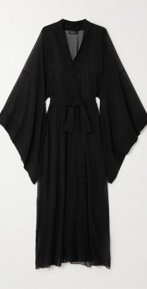 ROSAMOSARIO - Vogue silk-chiffon robe