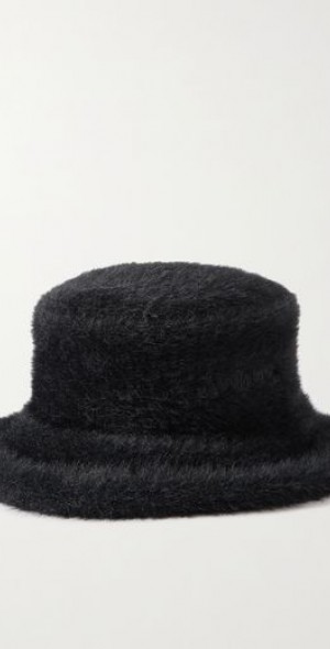 Patou bucket hat in faux shearling main image 0