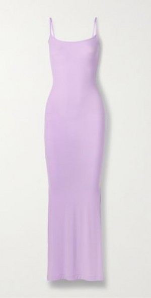 SKIMS - Soft Lounge Rib Long Slip Dress – Sugar Plum