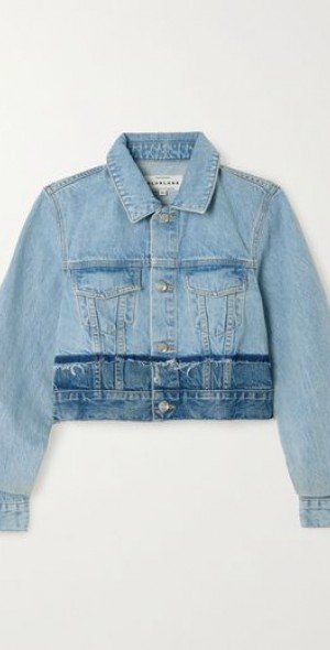 MM Rucched SLV Denim Jacket